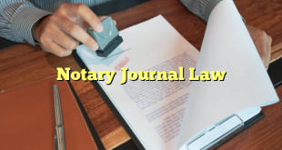 Notary Journal Law
