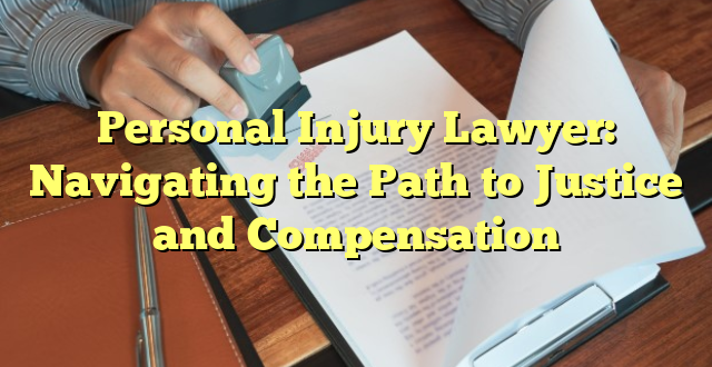 Personal Injury Lawyer: Navigating the Path to Justice and Compensation